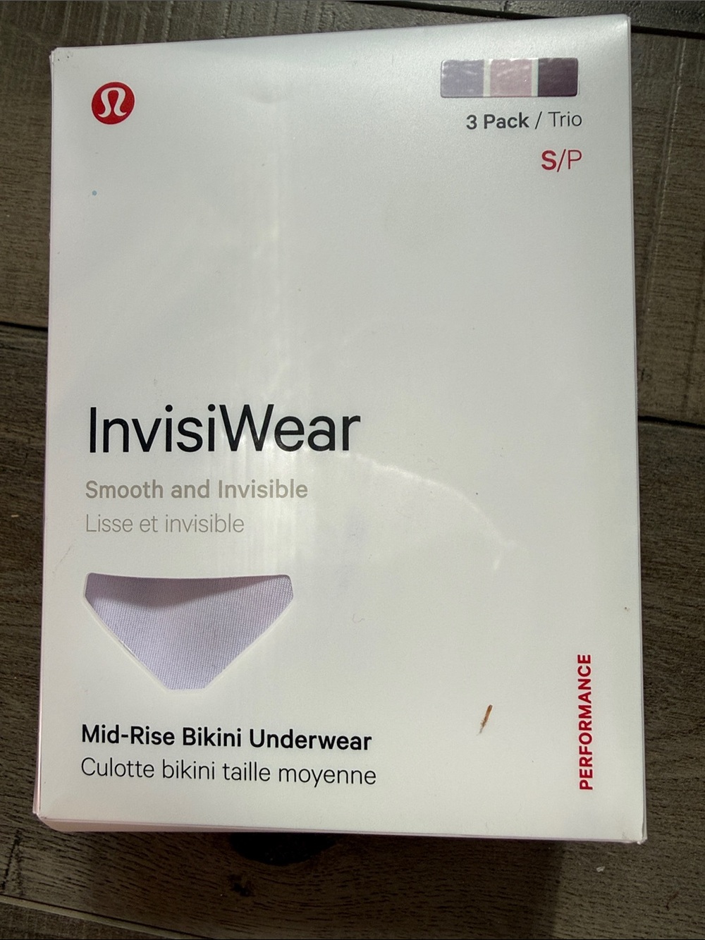 lululemon athletica InvisiWear Mid-Rise Bikini Underwear - White (3 Pack)